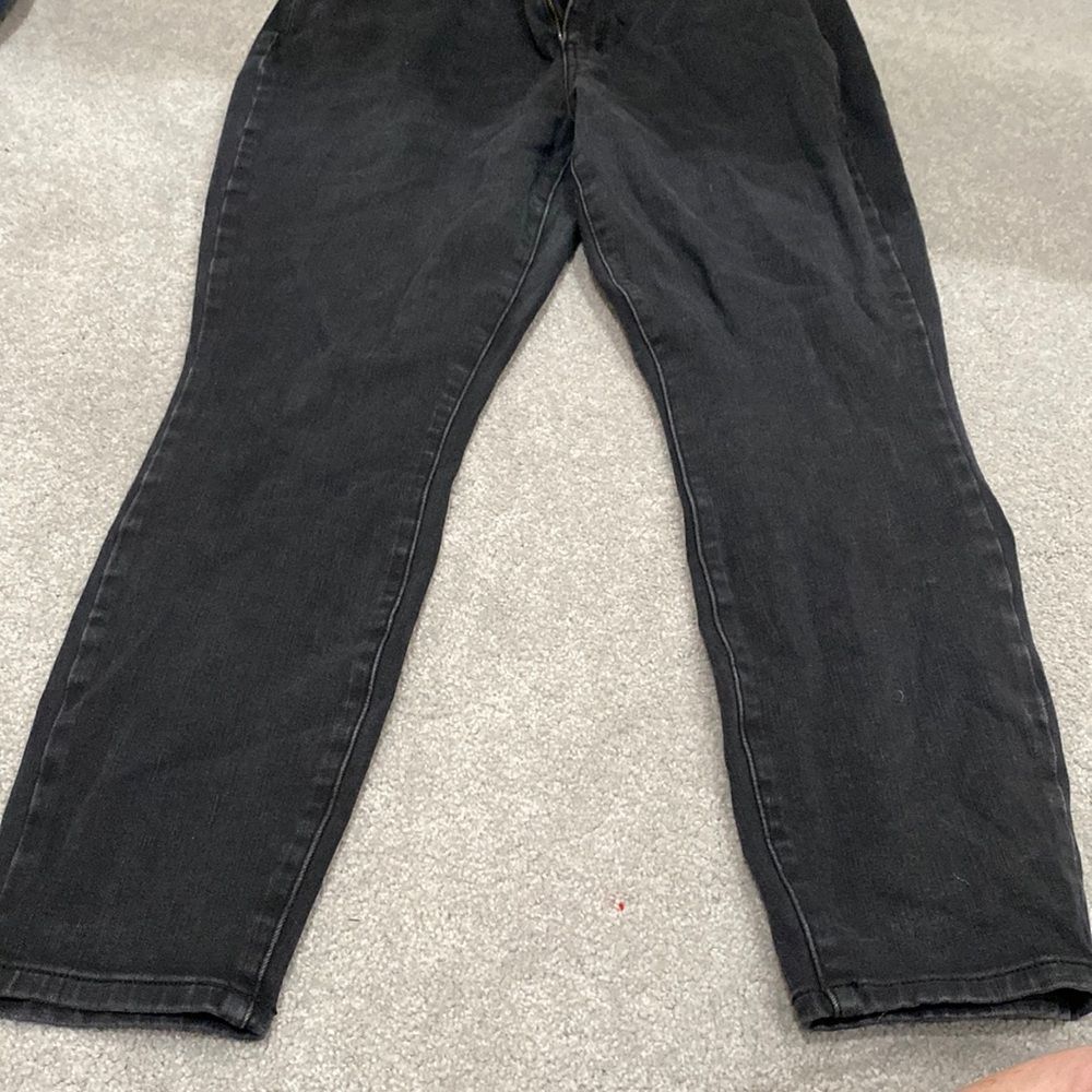 Time in true size 14 pretty high rise, skinny black jeans, brand new